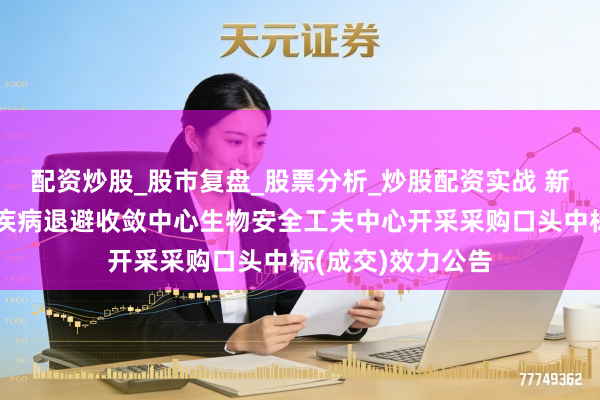 配资炒股_股市复盘_股票分析_炒股配资实战 新疆维吾尔自治区疾病退避收敛中心生物安全工夫中心开采采购口头中标(成交)效力公告