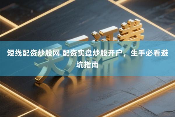 短线配资炒股网 配资实盘炒股开户，生手必看避坑指南